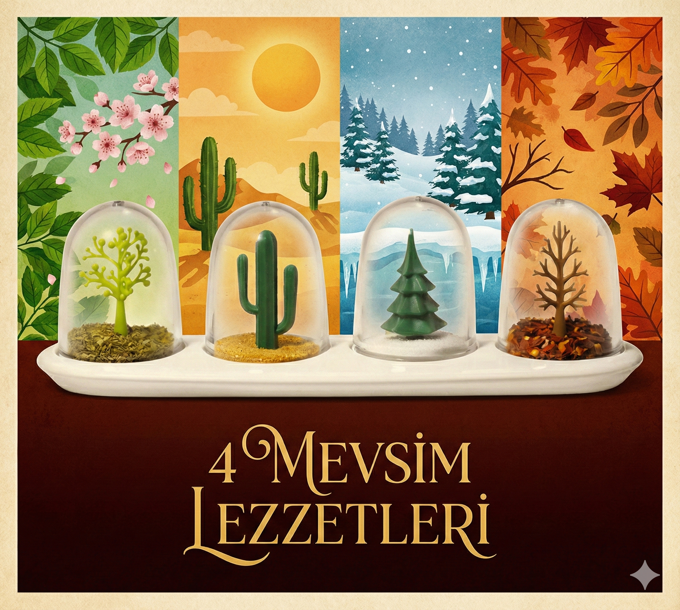 Seasoning Shakers Dört Mevsim Baharatlık