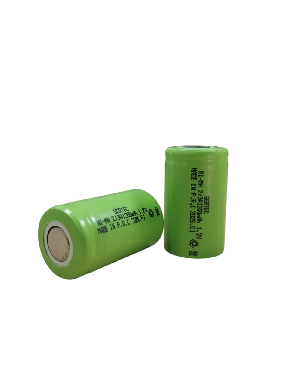 Sertec - 1.2V 1200 Mah - 2/3A - Ni-MH Şarjlı Pil - (Başsız / Flat Head) Sertec - 1.2V 1200 Mah - 2/3A - Ni-MH Şarjlı Pil - (Başsız / Flat Head)