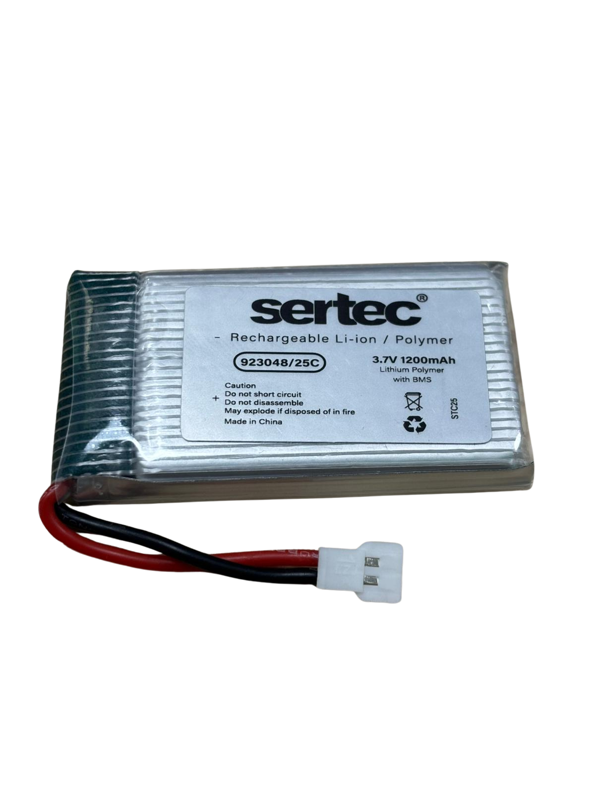 Sertec / 923048 / 3.7V - 1200mAh - 25C BEYAZ SOKET Sertec / 923048 / 3.7V - 1200mAh - 25C BEYAZ SOKET