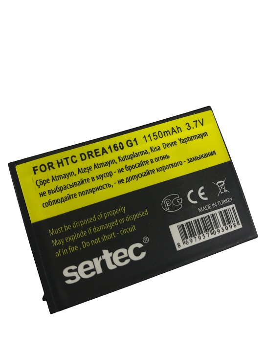 SERTEC - HTC G1 Dream / DREA160 Uyumlu Batarya SERTEC - HTC G1 Dream / DREA160 Uyumlu Batarya