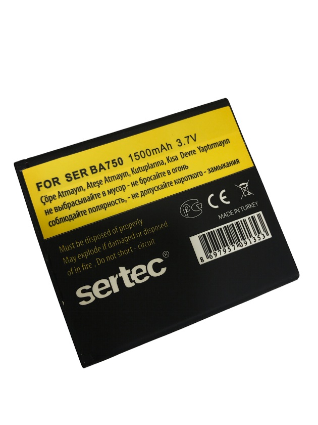 SERTEC - SONY / ERİCSON SR-BA750 Uyumlu Batarya SERTEC - SONY / ERİCSON SR-BA750 Uyumlu Batarya
