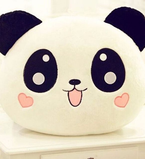 CLZ174 Sevimli Panda Tasarımlı Polar Yastık