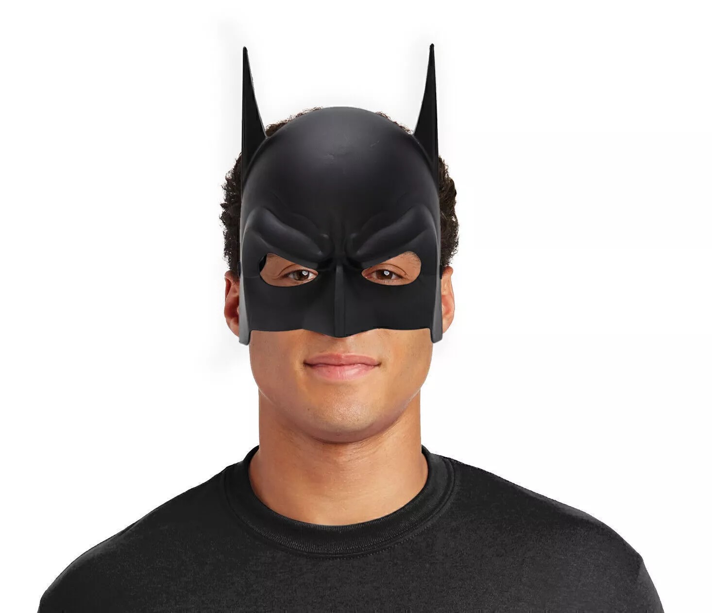 Siyah Renk Çocuk Boy Arkadan Lastikli Batman Maskesi A Kalite 20x14 cm Siyah Renk Çocuk Boy Arkadan Lastikli Batman Maskesi A Kalite 20x14 cm