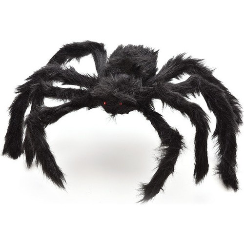 Siyah Renk Gerçekçi Görünüm Şekil Verilebilir Örümcek 30x10 cm (CLZ)