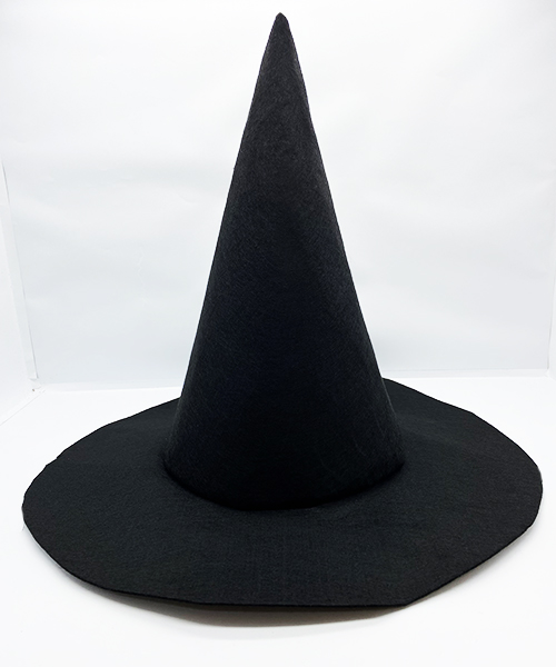Siyah Renk Keçe Cadı Şapkası 35x38 cm (CLZ)