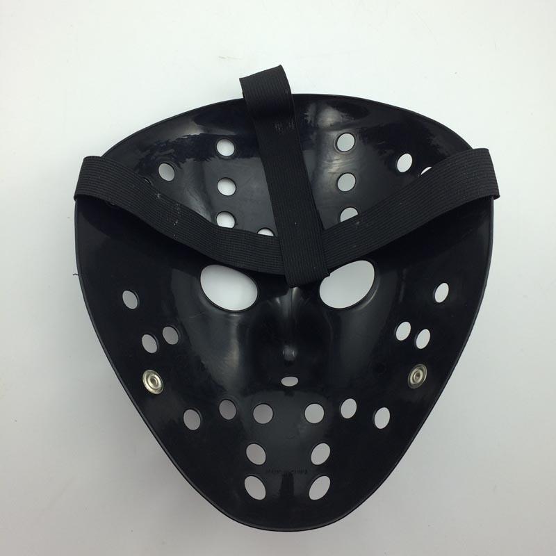 Siyah Renk Kırmızı Çizgili Tam Yüz Hokey Jason Maskesi Hannibal Maskesi (CLZ)