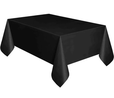 Siyah Renk Plastik Masa Örtüsü 120x180 cm (CLZ)