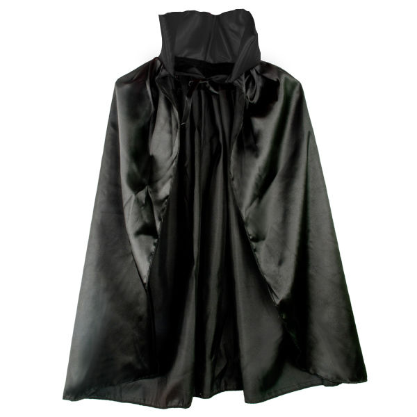 Siyah Renk Yakalı Halloween Pelerini 90 cm (CLZ)