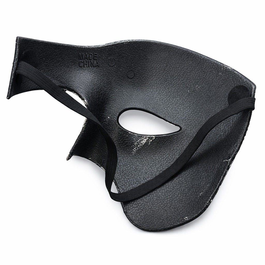 Siyah Yarım Erkek Maske – Phantom Parti & Balo Maskesi