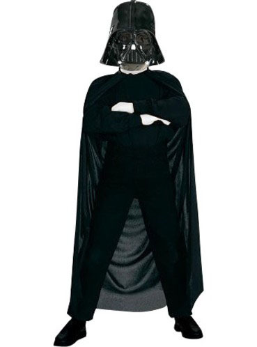 Star Wars Darth Vader Çocuk Pelerin + Pantolon + Maske 3 Parça Kostüm Set (CLZ)