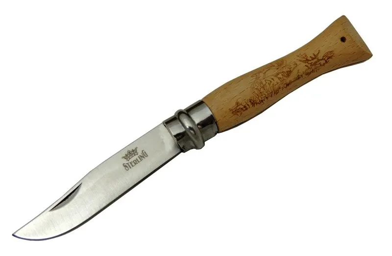 Sterling T0195 Bahçe Çakı 16 cm - Ahşap Sap, Bilezikli, Kılıflı Sterling T0195 Bahçe Çakı 16 cm - Ahşap Sap, Bilezikli, Kılıflı