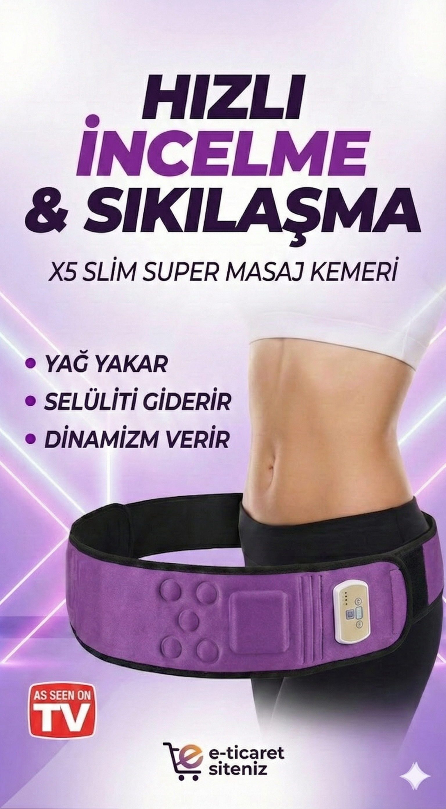 Super Slim 5 motorlu Titreşimli Masaj Kemeri Göbek Eritme Aleti Super Slim 5 motorlu Titreşimli Masaj Kemeri Göbek Eritme Aleti