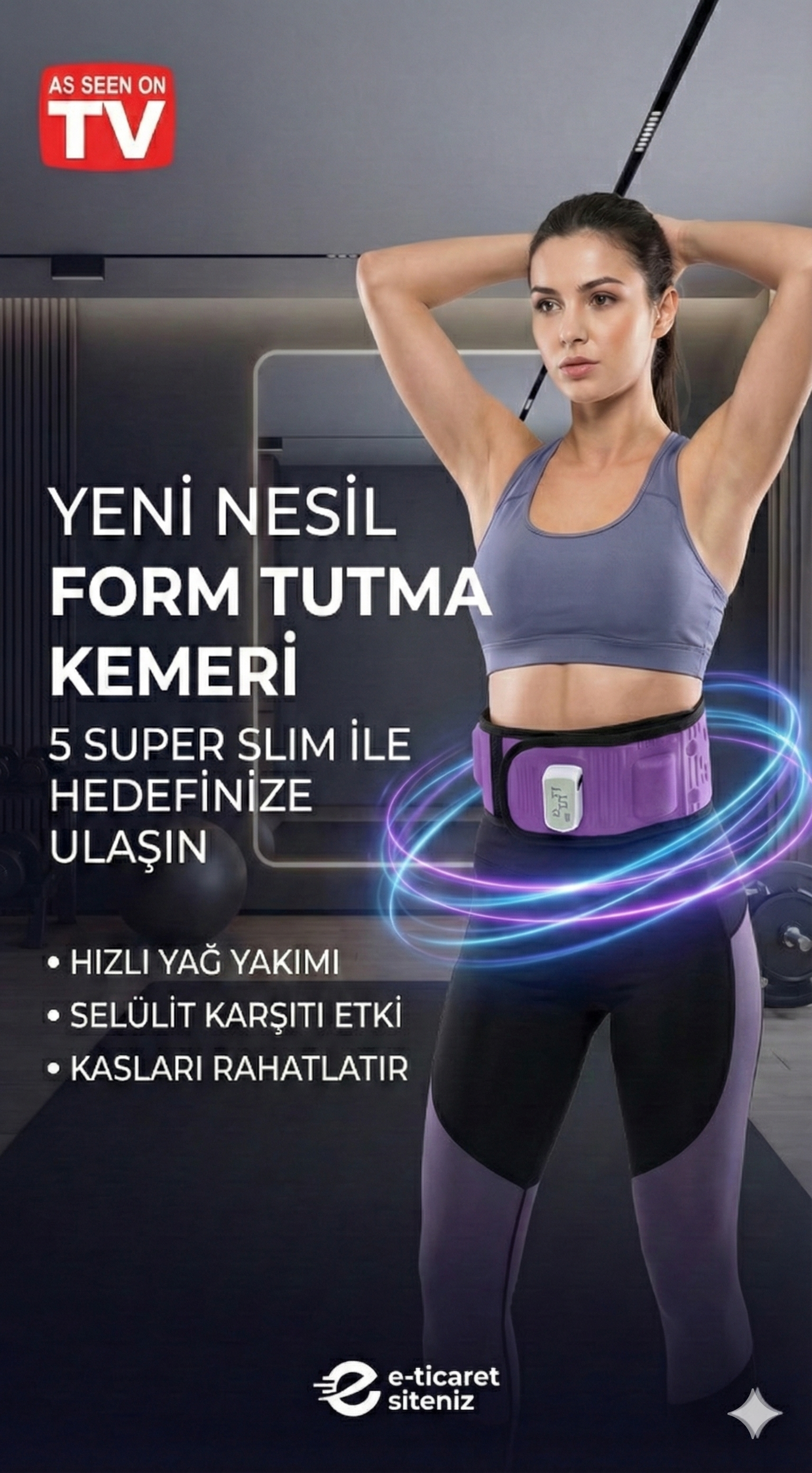 Super Slim 5 motorlu Titreşimli Masaj Kemeri Göbek Eritme Aleti Super Slim 5 motorlu Titreşimli Masaj Kemeri Göbek Eritme Aleti
