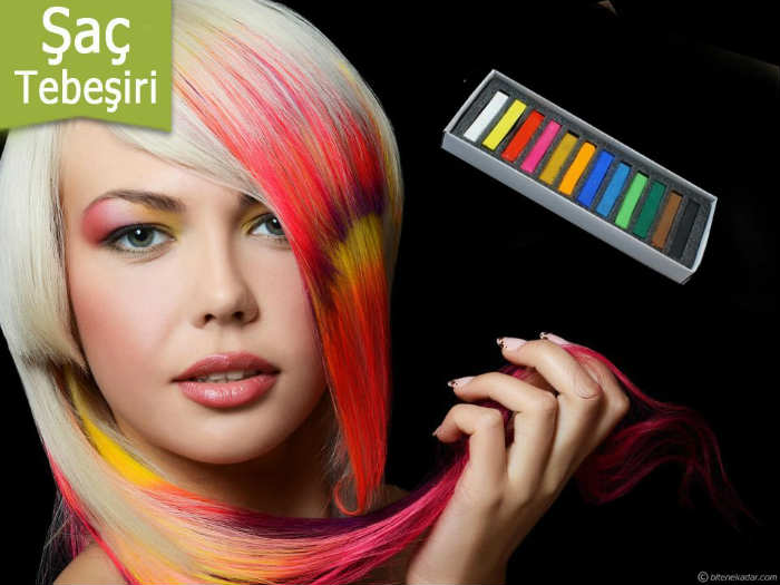 Temporary Saç Tebeşiri Hair Chalk (12 parça)