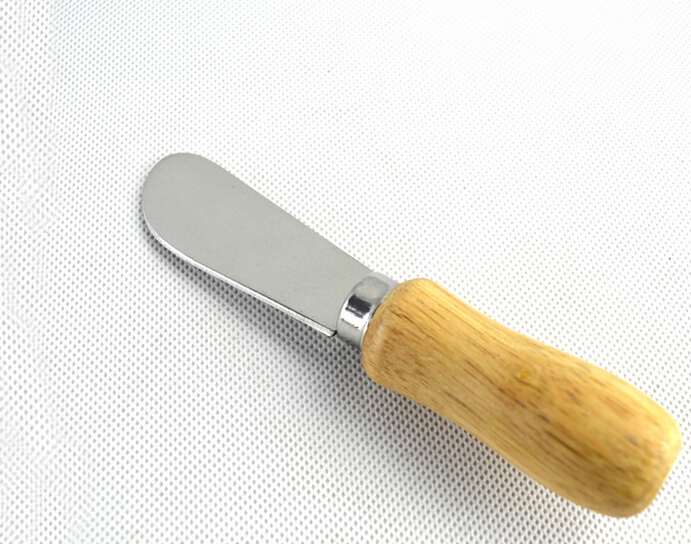 CLZ174 Tereyağı Bıçağı - Mini Spatula Ahşap Saplı 6 Adet