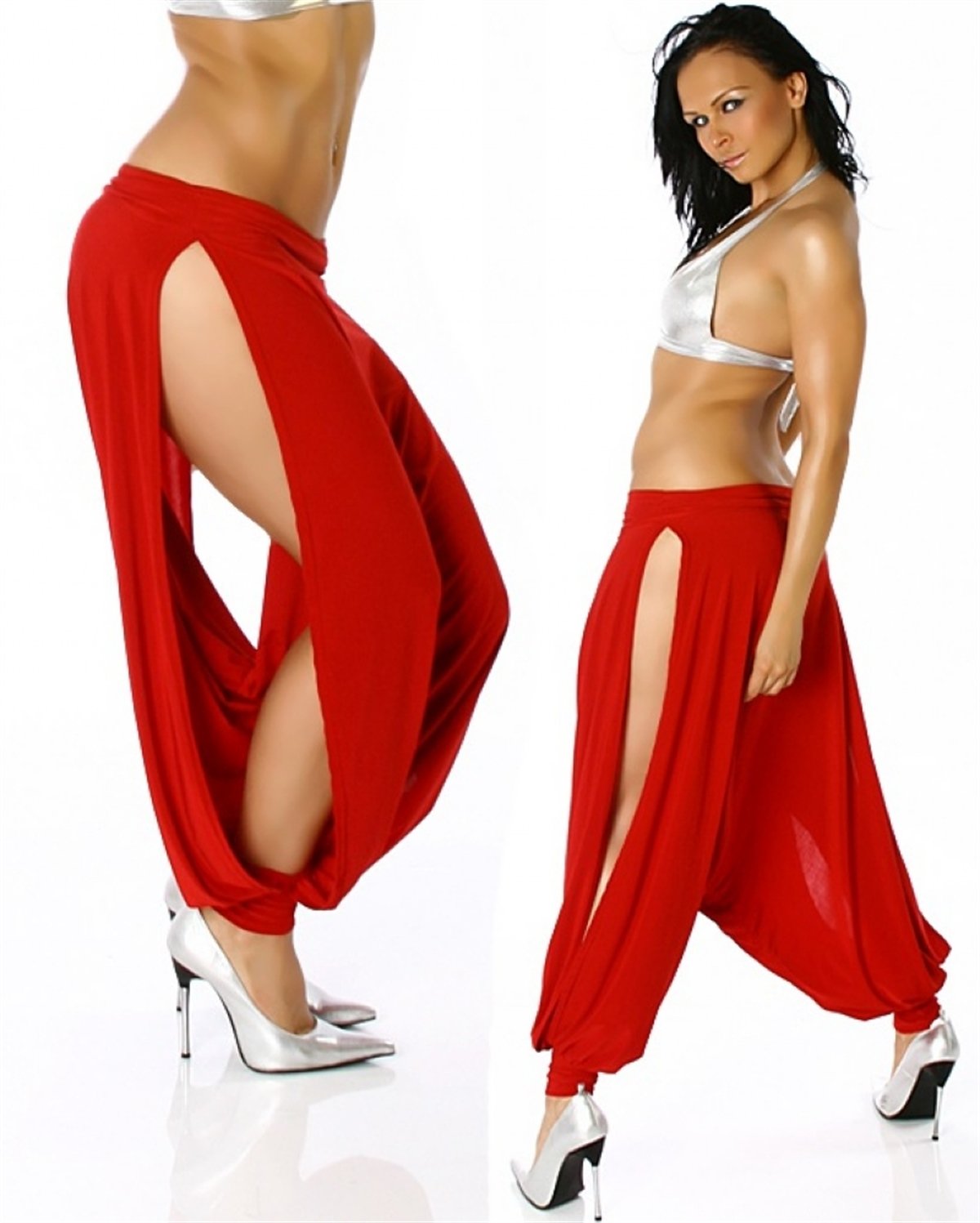 Derin Yırtmaçlı Pantalon