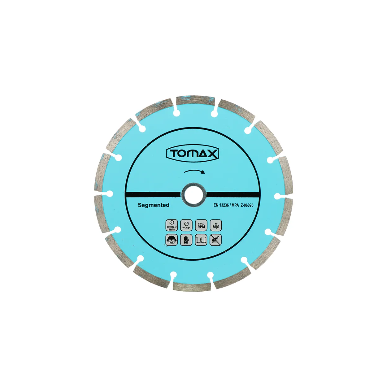 Tomax Segmentli Elmas Beton Kesici Disk - 230x2,4x22