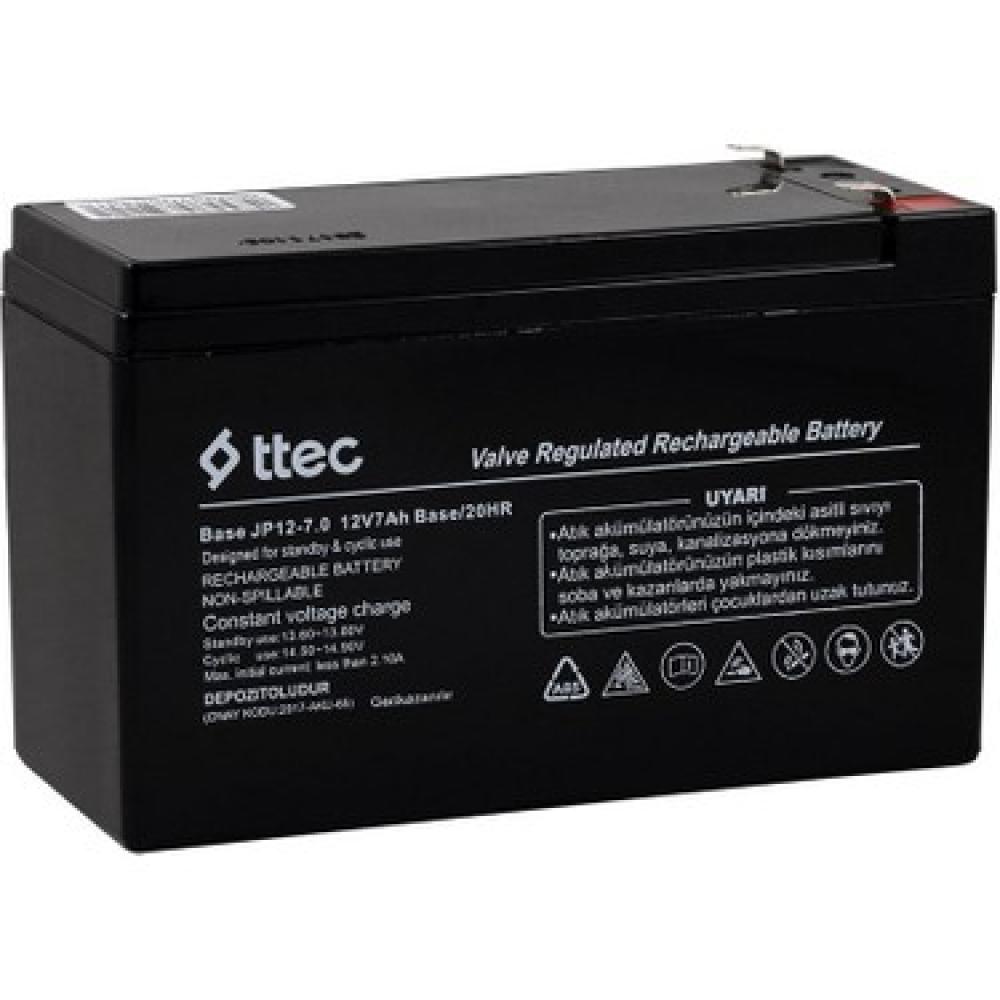 TTEC 12V 7 AH Base Kuru Bakımsız Akü TTEC 12V 7 AH Base Kuru Bakımsız Akü