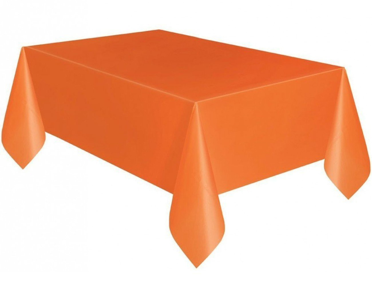 Turuncu Renk Plastik Masa Örtüsü 120x180 cm (CLZ)