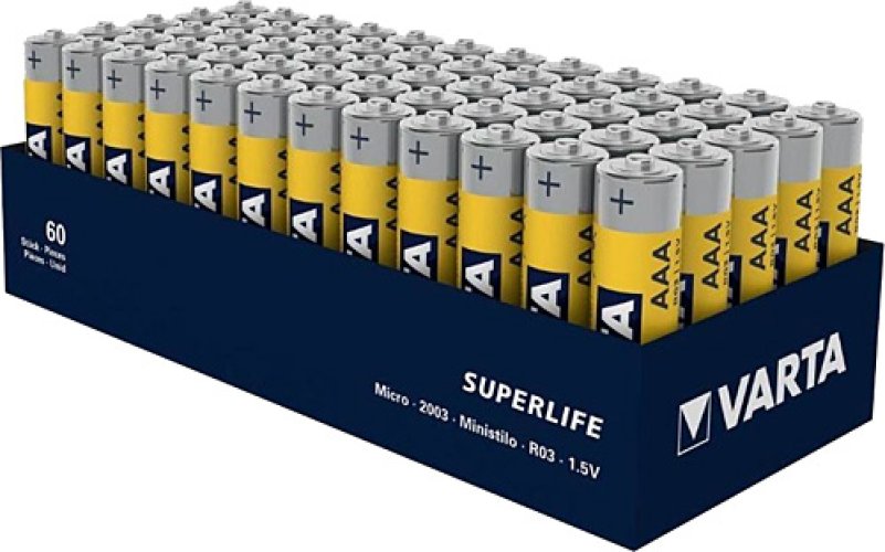 VARTA AAA ÇİNKO KARBON SUPER LIFE (60LI PAKET) VARTA AAA ÇİNKO KARBON SUPER LIFE (60LI PAKET)