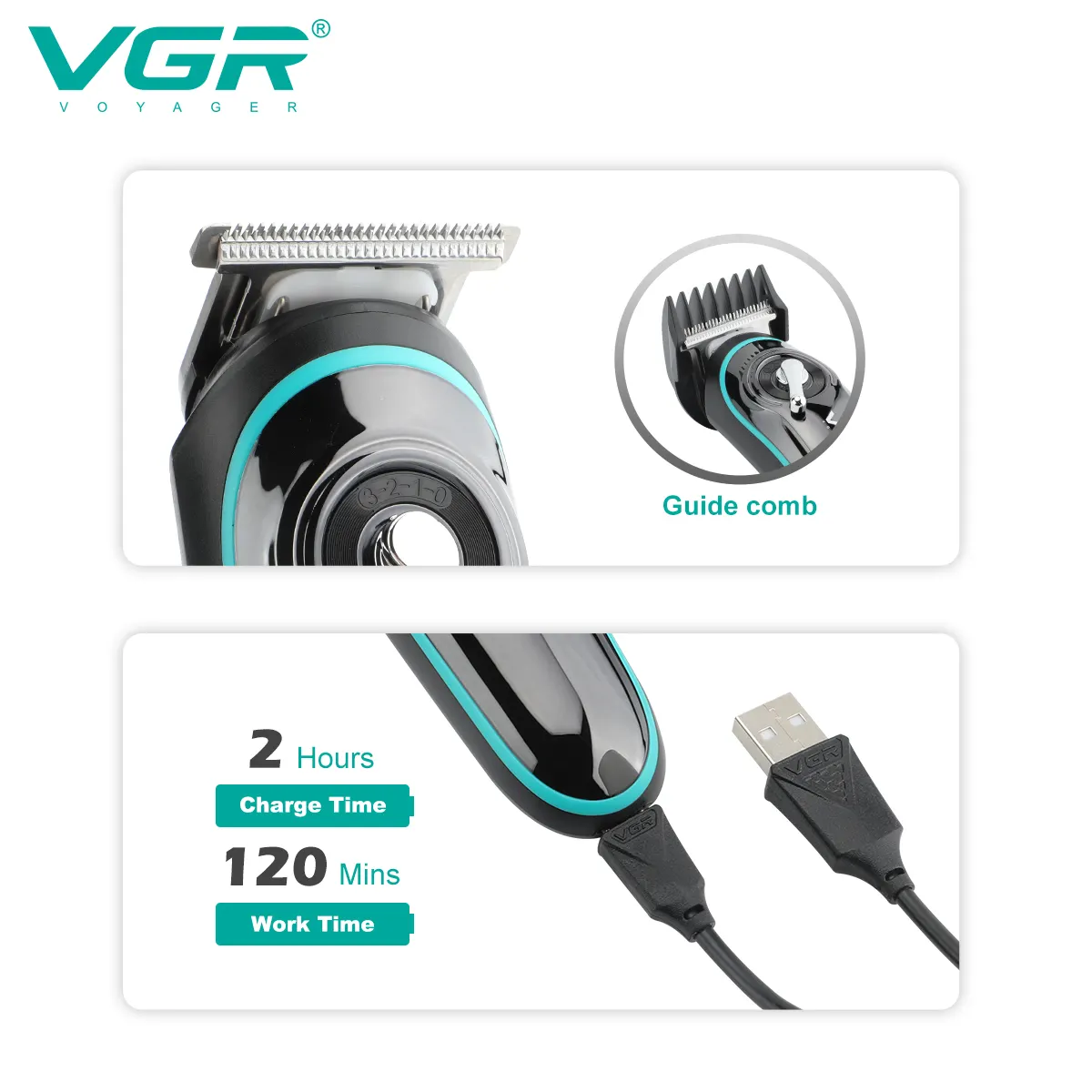 VGR V-075 T Bıçak Sıfır Kesim LCD Ekran Şarjlı Tıraş Makinesi VGR V-075 T Bıçak Sıfır Kesim LCD Ekran Şarjlı Tıraş Makinesi