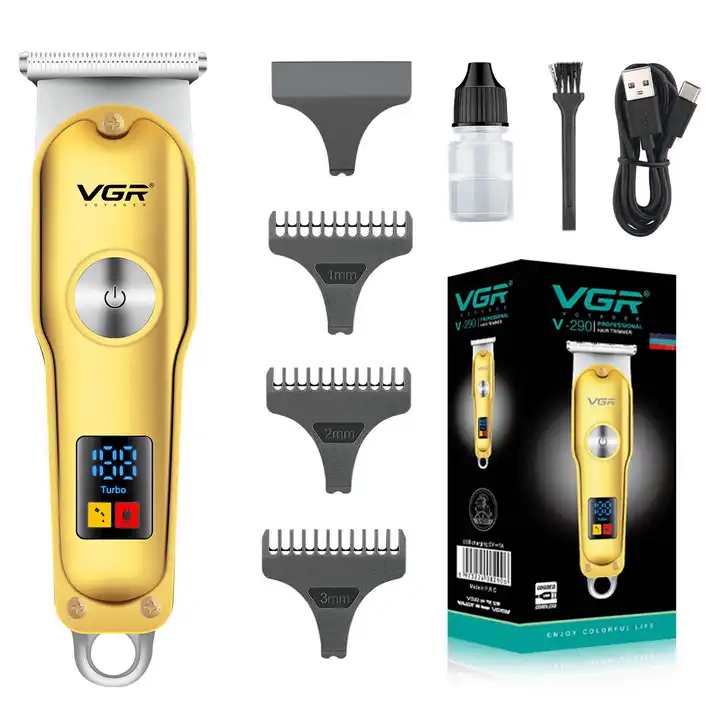 VGR V-290 Altın T Bıçak Sıfır Kesim LCD Ekran Şarjlı Tıraş Makinesi VGR V-290 Altın T Bıçak Sıfır Kesim LCD Ekran Şarjlı Tıraş Makinesi