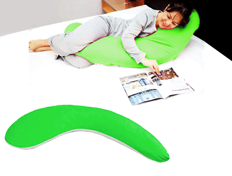 CLZ174 Yarım Boy Hamile ve Uyku Yastığı ( Yeşil )