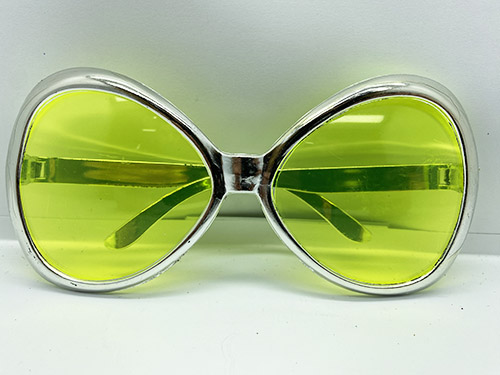 Yeşilçam Temalı Parti Gözlüğü Gümüş Renk 7x16 cm (CLZ)