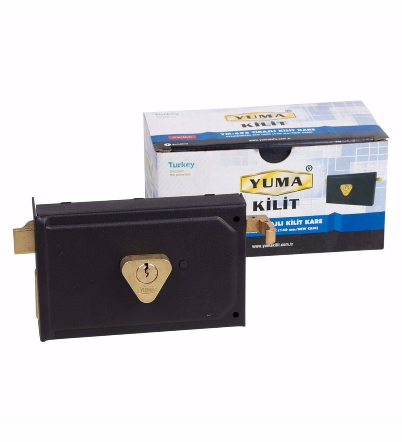YUMA 14 CM TRAJLI KİLİT KARE YM-602