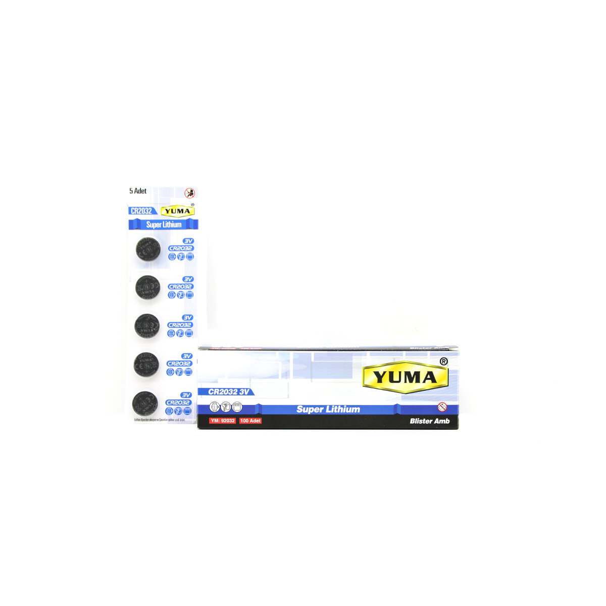YM-9 CR-2032 PARA PİL LİTYUM 3V 5Lİ KART