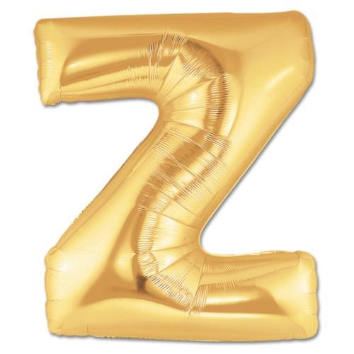 Z Harf Folyo Balon Altın Renk  40 inç (CLZ)