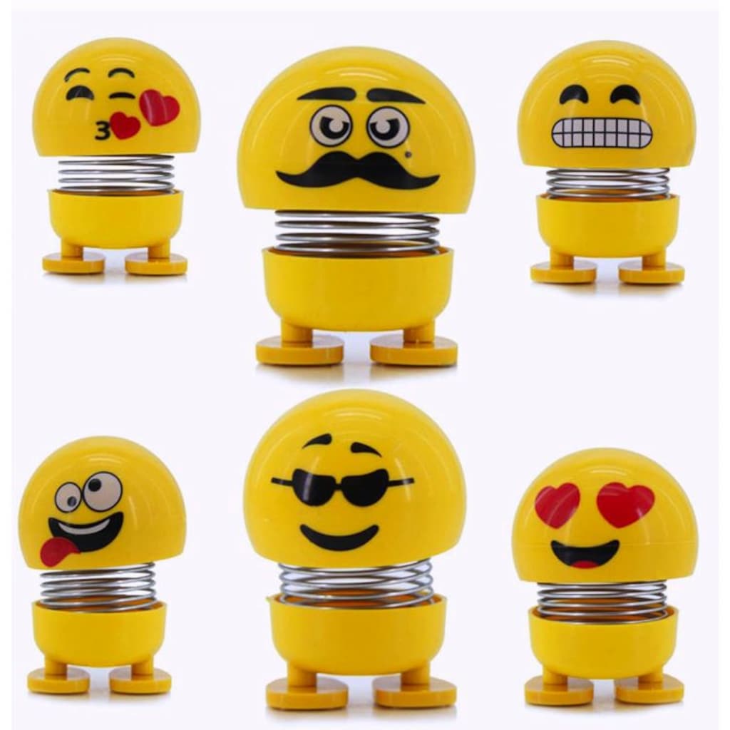 CLZ174 Zıp Zıp Kafalar Sevimli Kafa Sallayan Emojiler Çılgın Kafalar