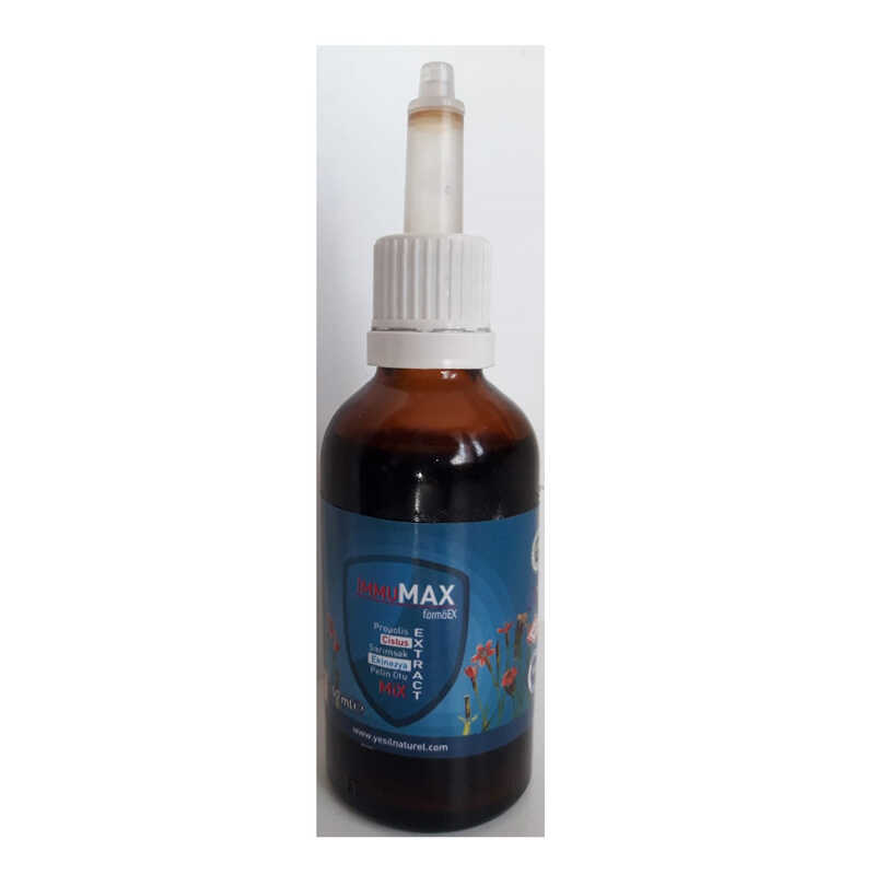 İmmumax Doğal Alkolsüz Bitkisel Ekstrakt Damla 50 ML İmmumax Doğal Alkolsüz Bitkisel Ekstrakt Damla 50 ML
