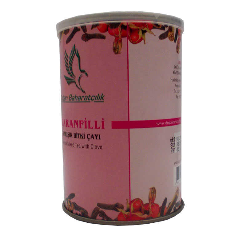 Karanfilli Karışık Bitkisel Çay 100 Gr Teneke Kutu Karanfilli Karışık Bitkisel Çay 100 Gr Teneke Kutu