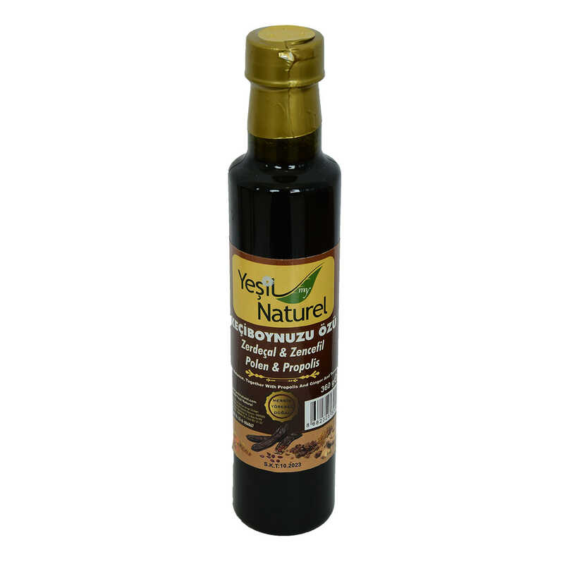 Keçiboynuzu Özü Zerdeçal Zencefil Polen Propolis Karışımı Cam Şişe 360 Gr Keçiboynuzu Özü Zerdeçal Zencefil Polen Propolis Karışımı Cam Şişe 360 Gr