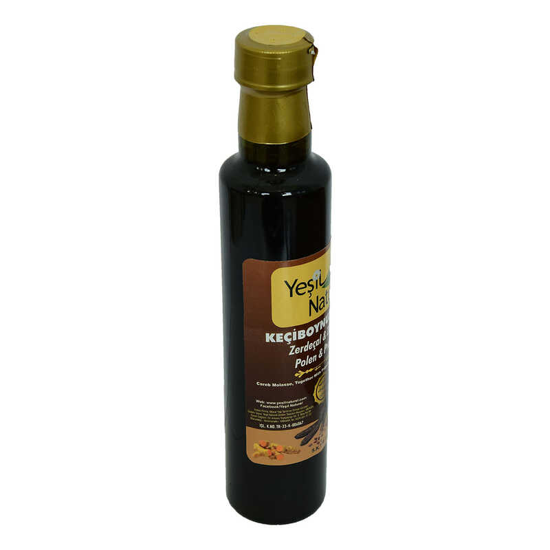 Keçiboynuzu Özü Zerdeçal Zencefil Polen Propolis Karışımı Cam Şişe 360 Gr Keçiboynuzu Özü Zerdeçal Zencefil Polen Propolis Karışımı Cam Şişe 360 Gr