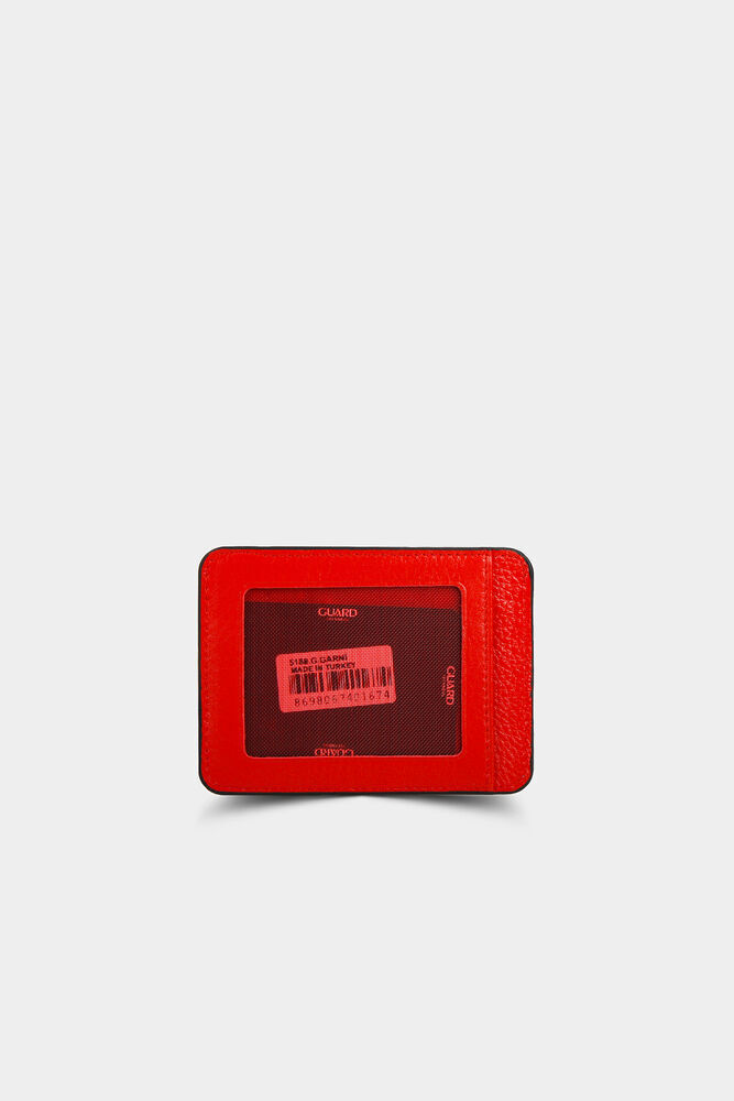 CLZ359  Kırmızı Deri Kartlık