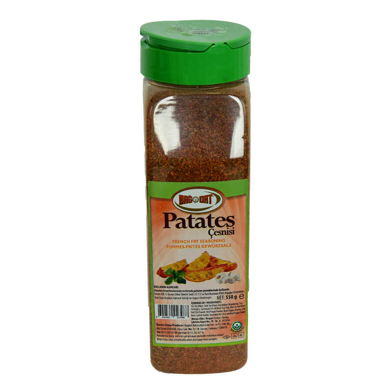 Kızarmış Patates Baharatı Çeşnisi Karışımı Tuzluklu Pet Kavanoz 550 Gr Kızarmış Patates Baharatı Çeşnisi Karışımı Tuzluklu Pet Kavanoz 550 Gr