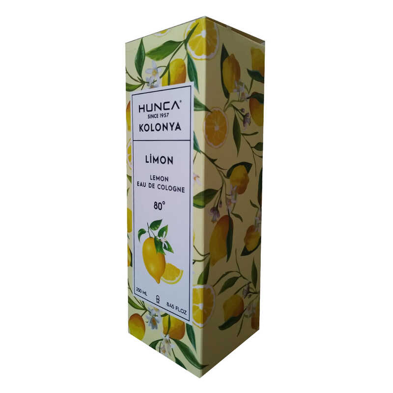 Limon Kolonyası 80 Derece Cam Şişe 250 ML -  Eau De Cologne