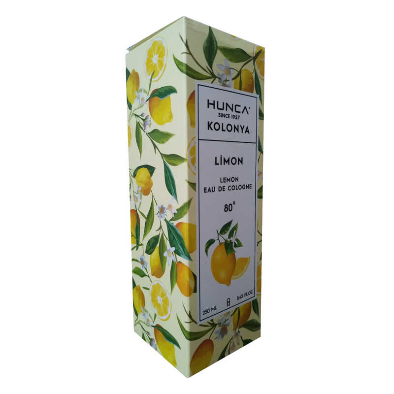 Limon Kolonyası 80 Derece Cam Şişe 250 ML -  Eau De Cologne