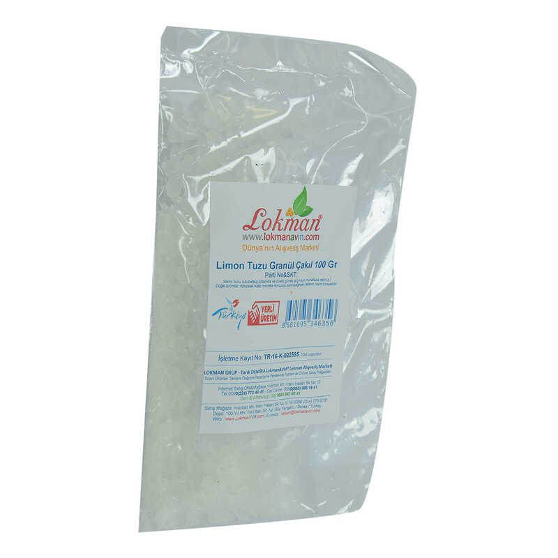 CLZ214 Limon Tuzu Granül Çakıl 100 Gr Paket