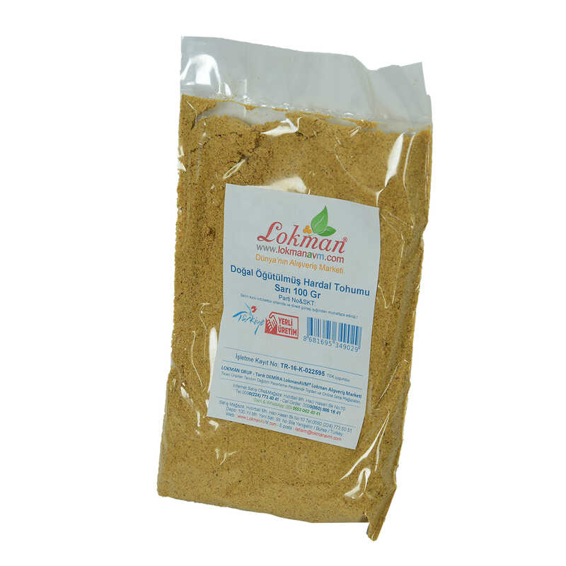 CLZ214 Hardal Tohumu Öğütülmüş Doğal Sarı 100 Gr Paket