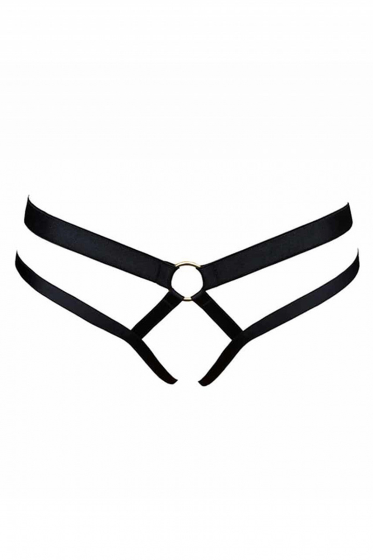 CLZ41 Özel Bölgesi Açık Seksi Harness String - Ürün Rengi:Beyaz