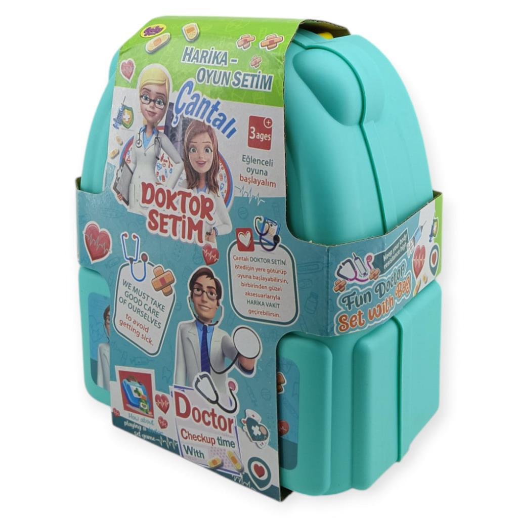 - SIRT ÇANTALI DOKTOR SETİ - 1 ADET