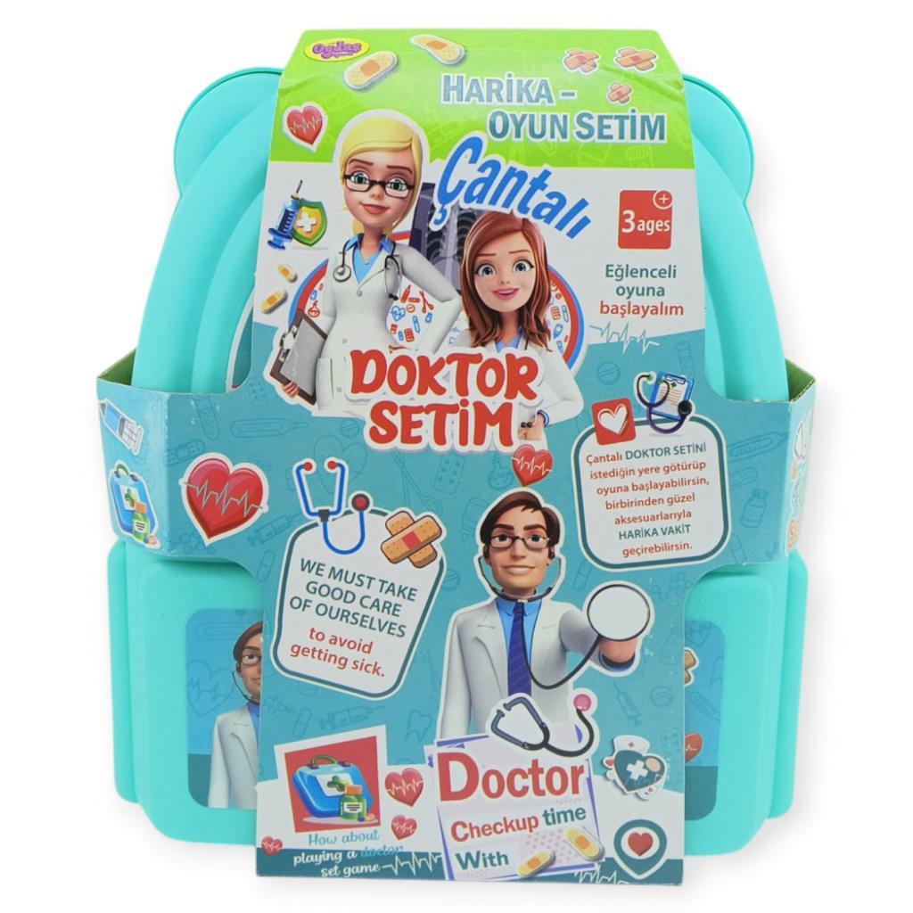 - SIRT ÇANTALI DOKTOR SETİ - 1 ADET