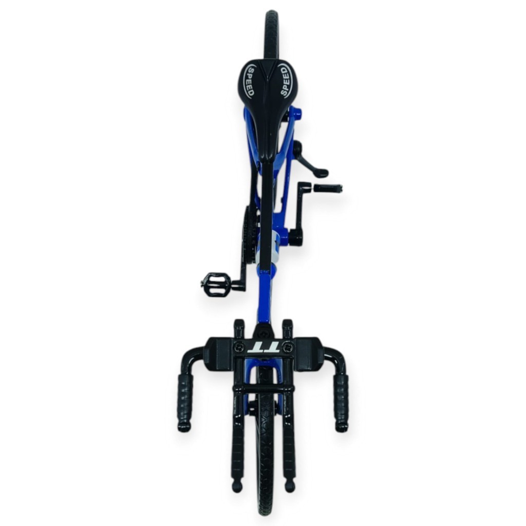 Model Araçlar -1/10 Metal Yarış Bisikleti 18 cm - Mavi - 1 ADET
