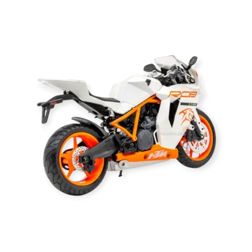 1: Ölçekli Model Motosiklet -  HX797 - Beyaz - 1 ADET