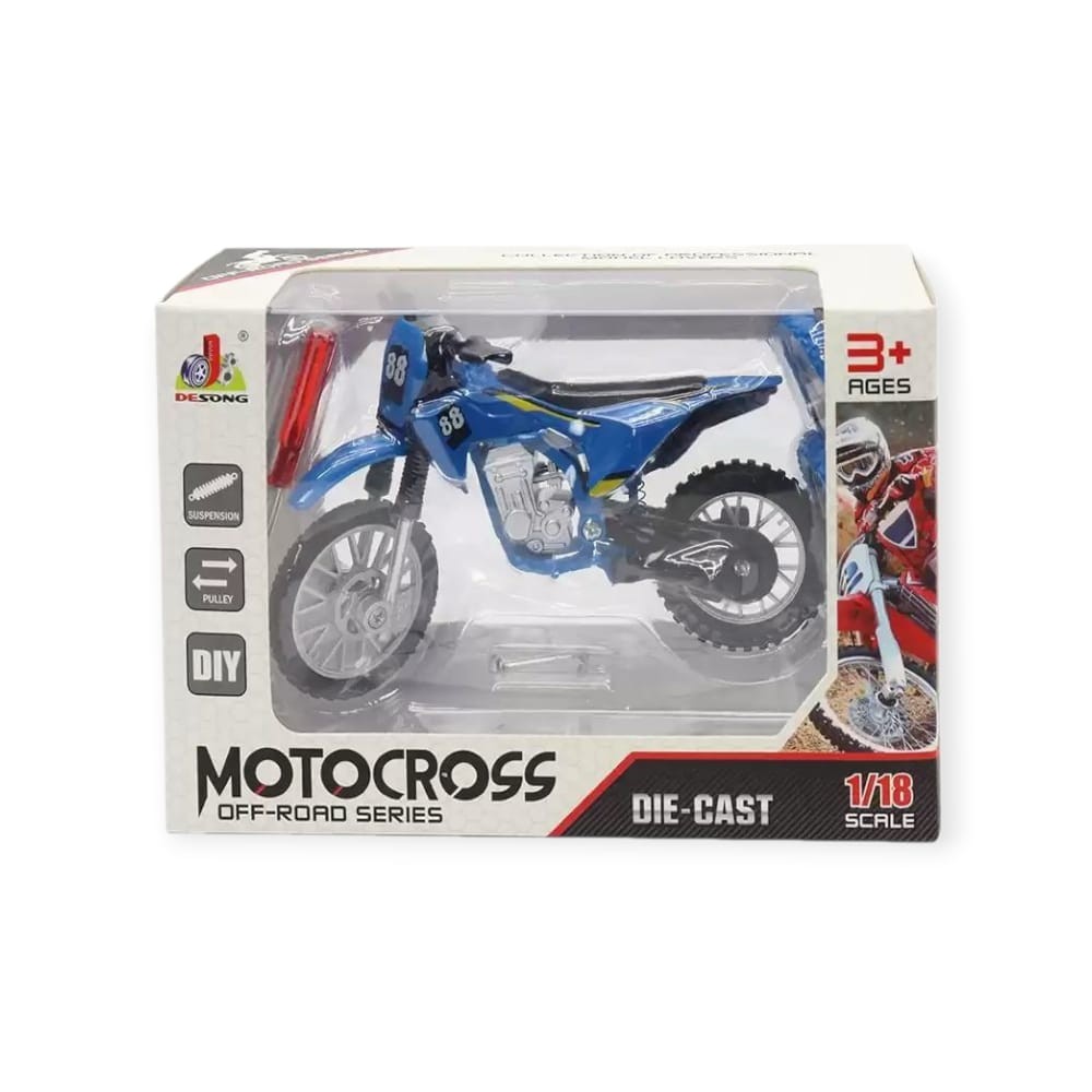 1:18 Ölçekli Model Motosiklet - DS928 - Mavi - 1 ADET