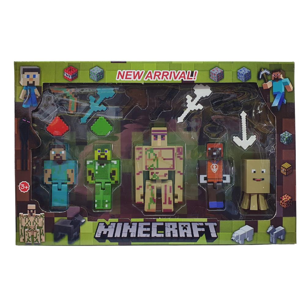 Minecraft 5 li Figür ve Aksesuarları Minecraft 5 li Figür ve Aksesuarları