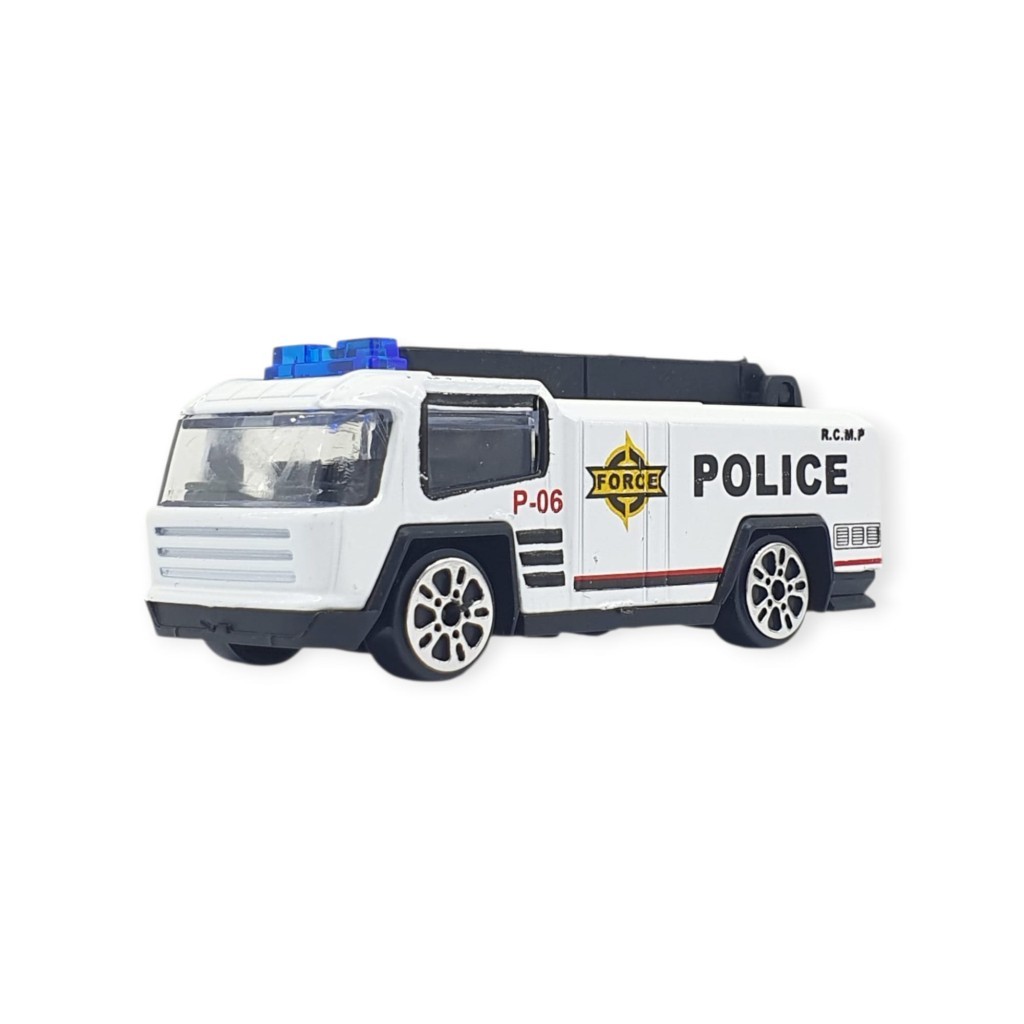 3'lü İş Makinaları Road Seti - Die Cast - DS044 - Polis  - 1 ADET